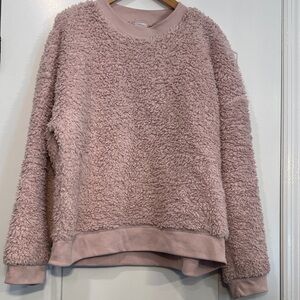 Secret Treasures Cozy Pink Fleece Sweater Size Large 12-14